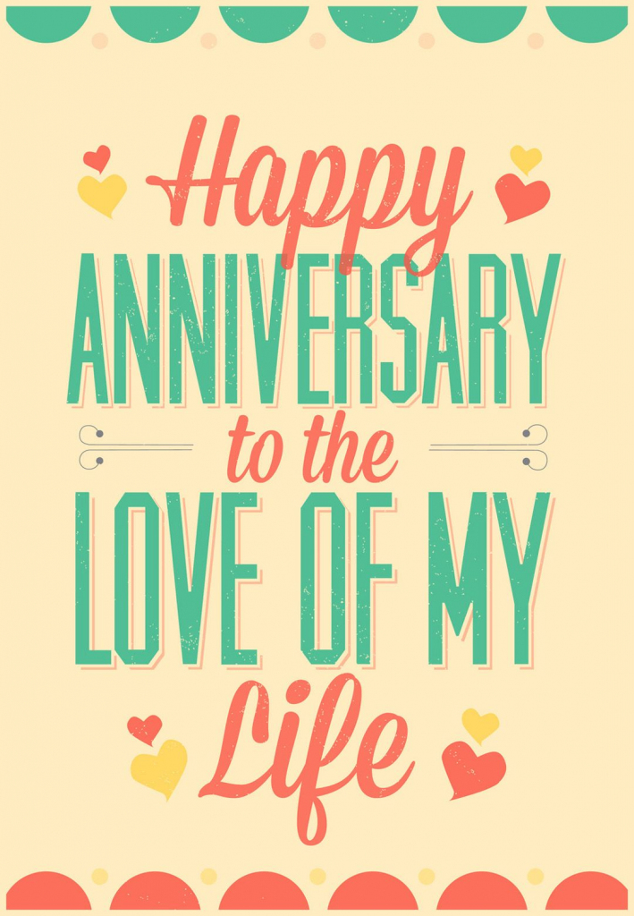 Love Of My Life - Free Printable Anniversary Card | Greetings Island | Printable Anniversary Cards For My Wife