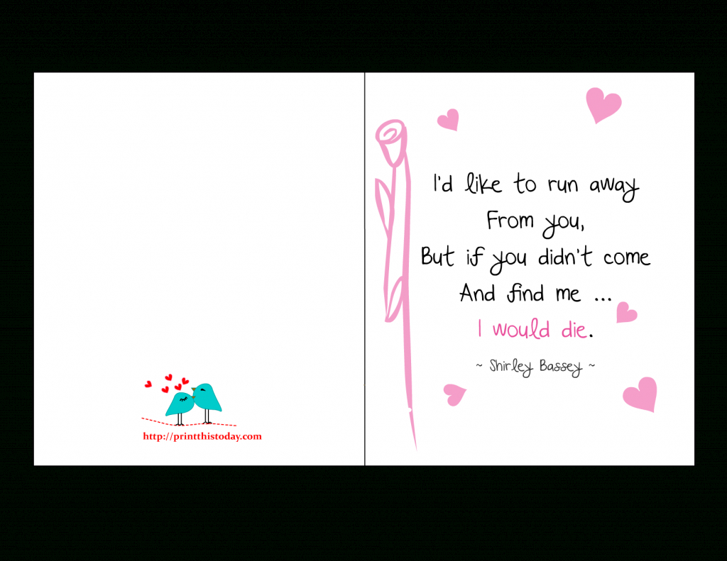 Love Quotes Cards | Printable Love Birthday Cards For Him