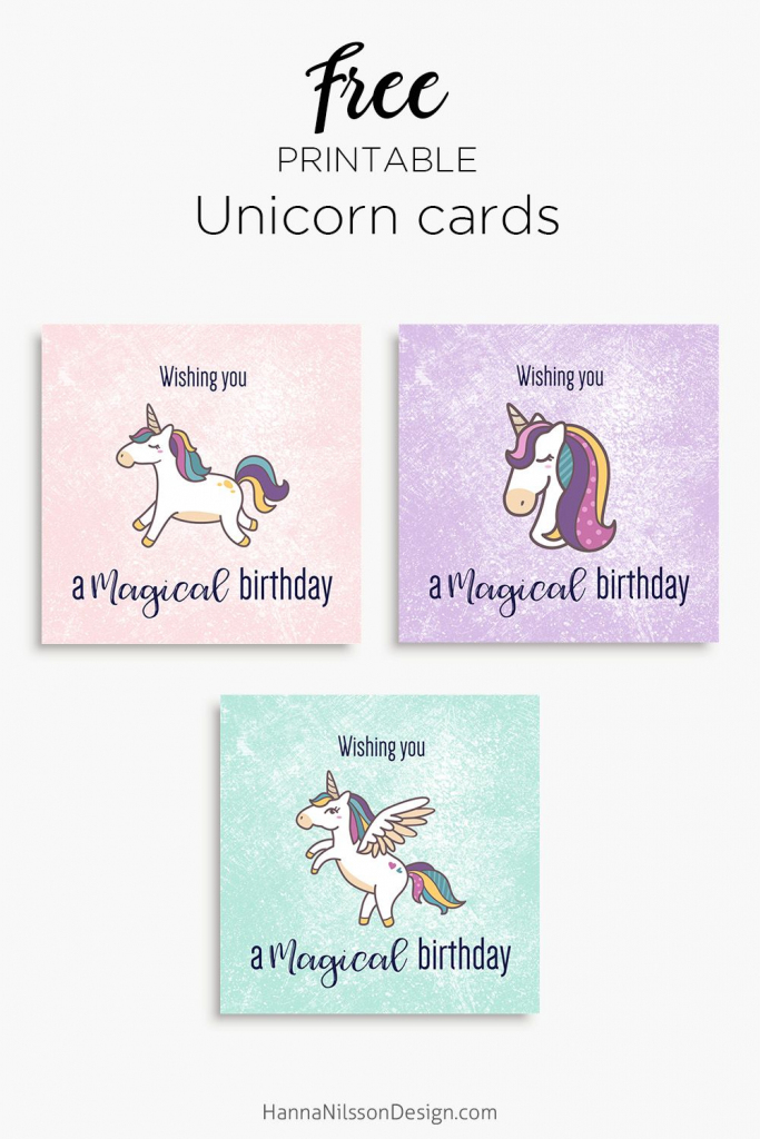 Magical Unicorn Birthday Printable Cards | Tis&amp;#039; Better To Give | Customized Birthday Cards Free Printable