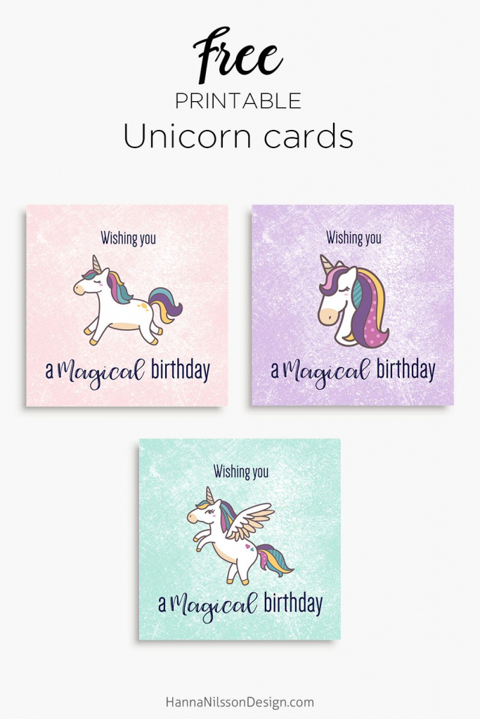 Magical Unicorn Birthday Printable Cards | Tis&amp;#039; Better To Give | Pig Birthday Cards Printable