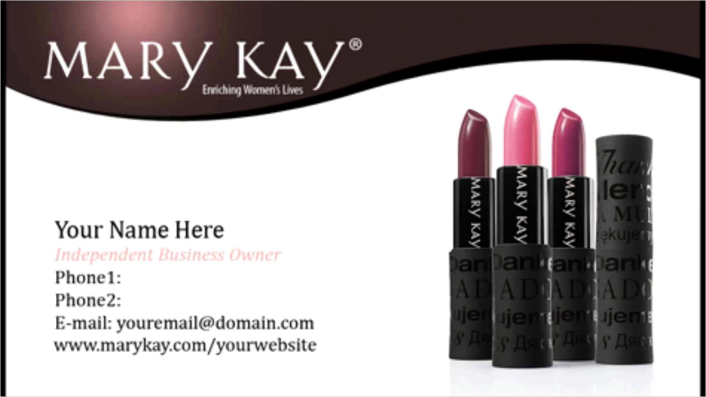 Mary Kay Business Card Template | Reginasuarezdesign | Free Printable Mary Kay Business Cards