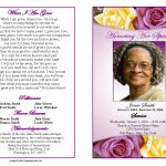 Memorial Service Programs Sample | Choose From A Variety Of Cover | Free Printable Memorial Card Template