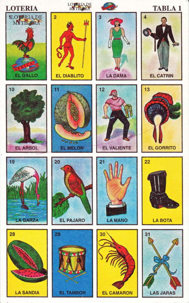Mexican Loteria Cards The Complete Set Of 10 Tablas | Etsy | Free Printable Loteria Cards