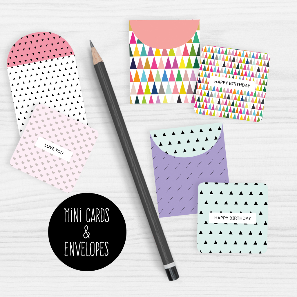 Mini Note Cards And Envelopes Set Of 9 Mini Cards - Free Printable | Cute Note Cards Printable