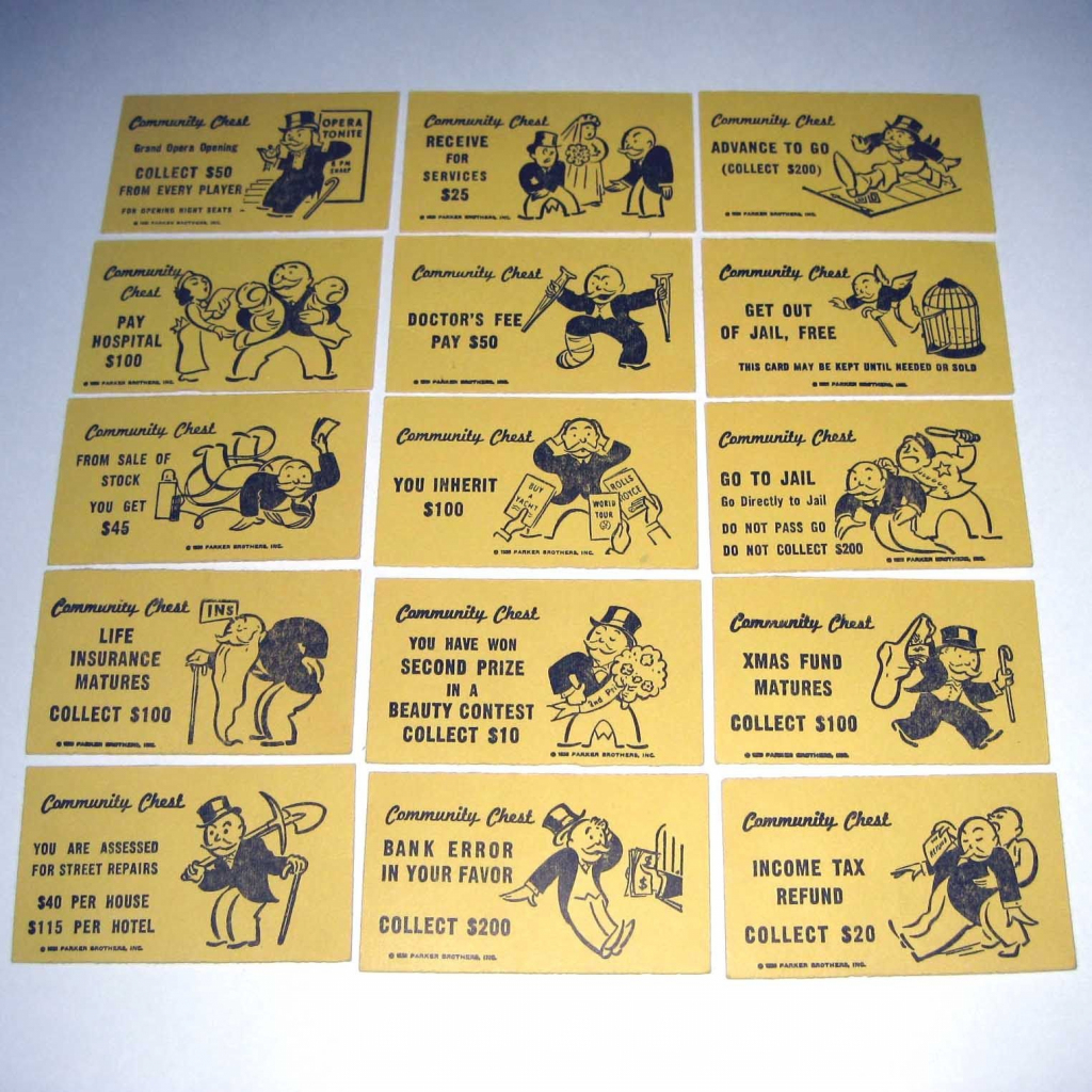 monopoly chance cards image