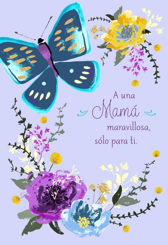 Free Spanish Mothers Day Cards Printable Printable Card Free