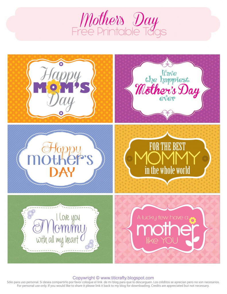 Mother&amp;#039;s Day Free Printable Tags | *{Tcn} Freebies | Mom Day | Free Printable Mothers Day Cards No Download