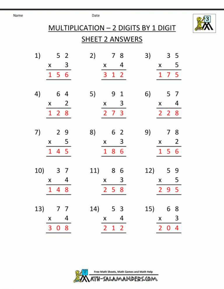 multiplication practice worksheets grade 3 printable window card