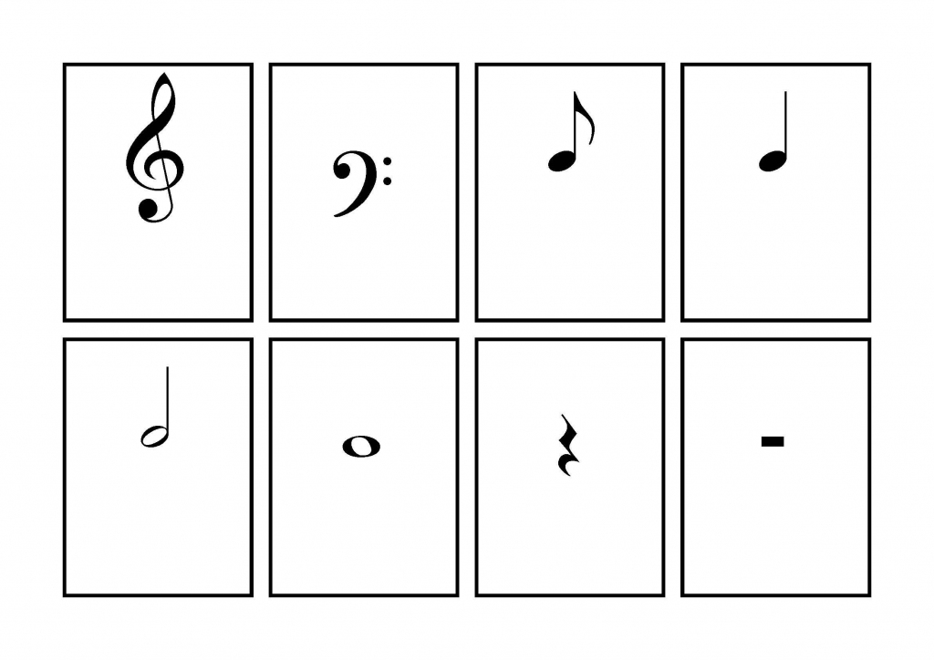 Music Symbol Flash Cards - Printable | School | Learning Music Notes | Piano Music Notes Flash Cards Printable