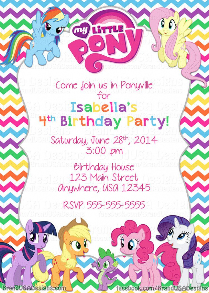 My Little Pony Birthday | Mlp Party | My Little Pony Birthday | My Little Pony Printable Cards