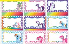 My Little Pony Printable Food Tent Editable Pdf / Place Cards | My Little Pony Printable Cards