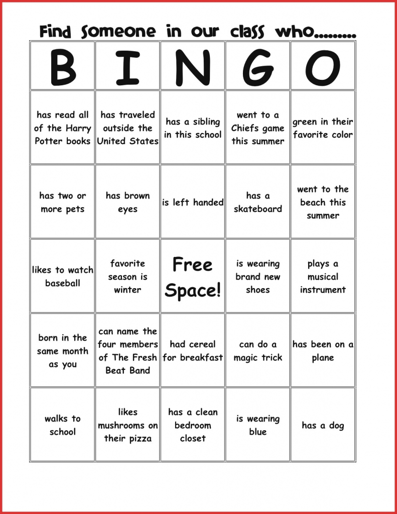 New Bingo Card Template | Leave Latter | Printable Icebreaker Bingo Cards