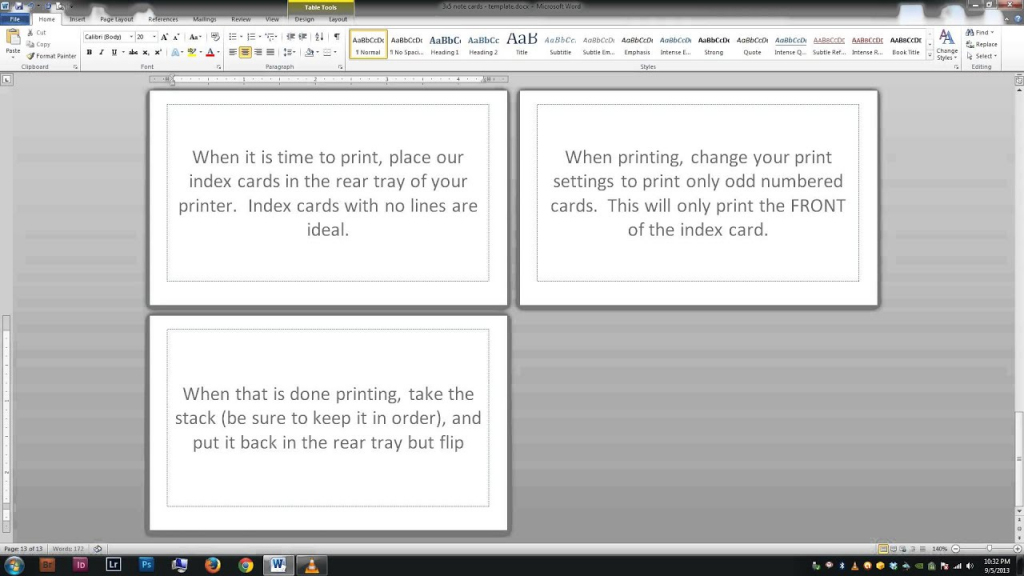 How To Print On Index Cards In Google Docs