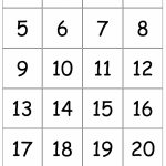 Number Card Templates   Kleo.bergdorfbib.co | Printable Bingo Cards 1 20
