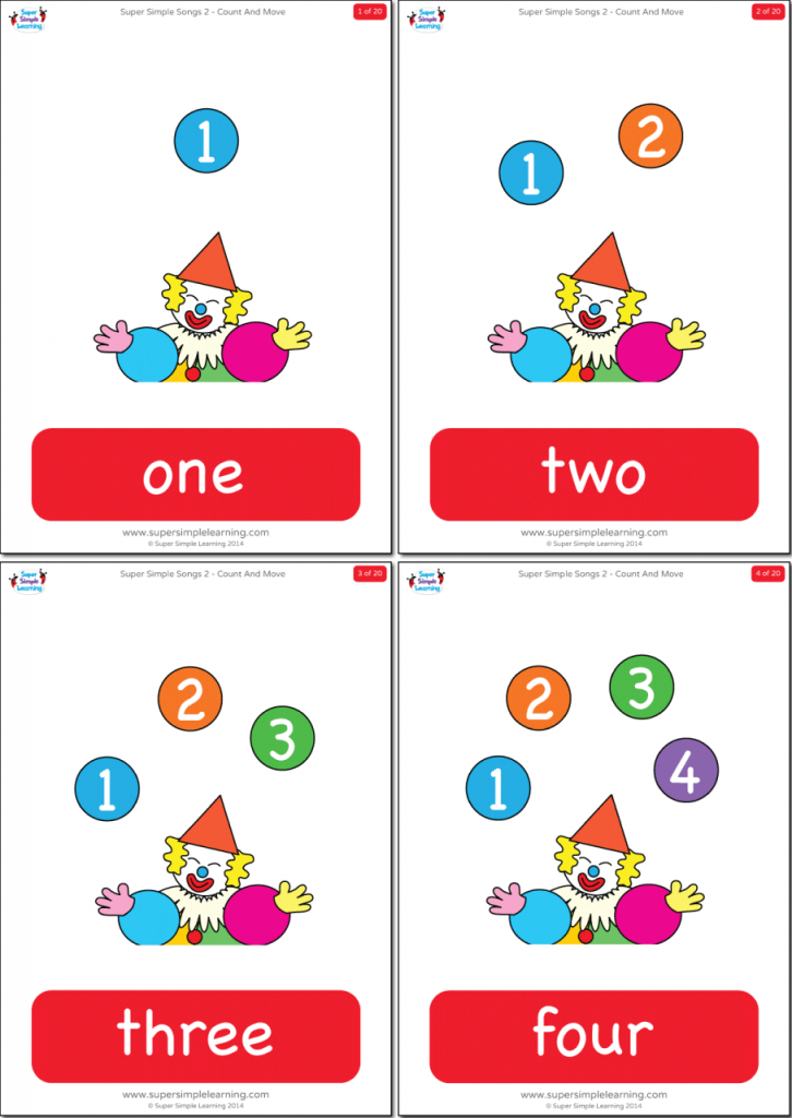 Numbers 1-20 Flashcards - Super Simple | Number Flash Cards Printable 1 20