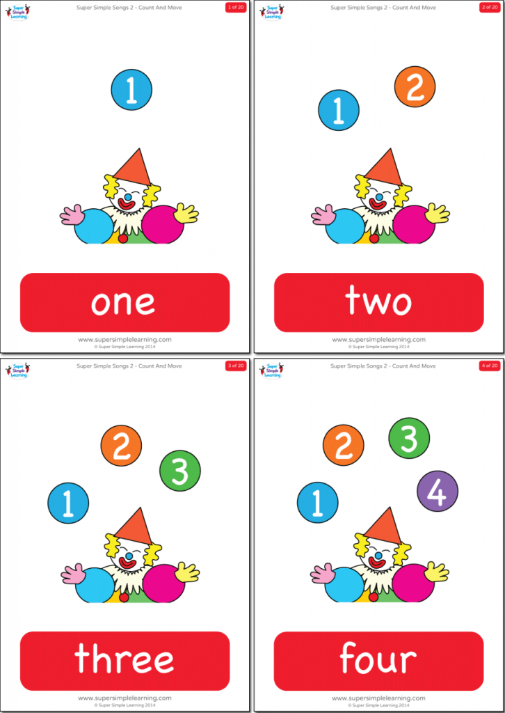 Numbers 1-20 Flashcards - Super Simple | Number Word Flash Cards Printable 1 20