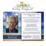Ocean Beach Funeral Program Printable Memorial Card | Etsy | Printable Memorial Cards For Funeral