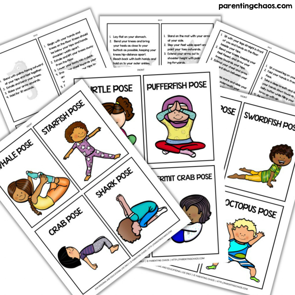 Printable Yoga Cards For Kids Printable Card Free