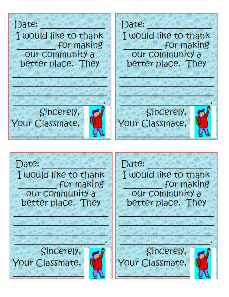 Oceans Of Teaching Ideas: Compliment Cards | Printable Compliment Cards For Students