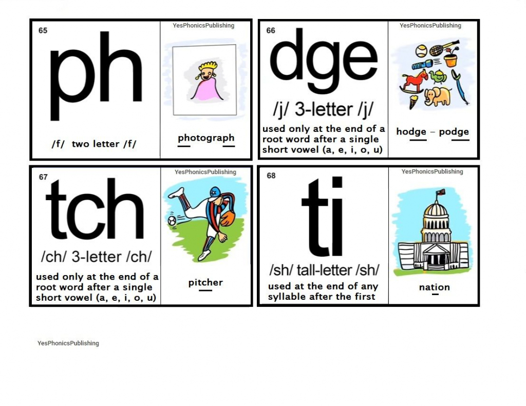 Phonogram Flash Cards Free Printables - Printable Templates