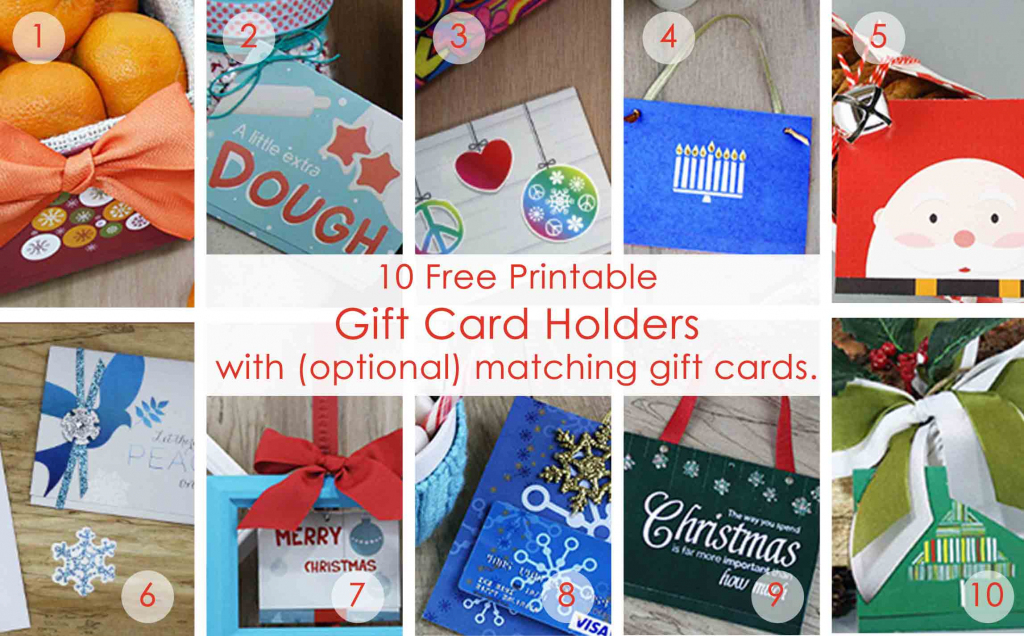 Over 50 Printable Gift Card Holders For The Holidays | Gcg | Free Printable Christmas Gift Cards
