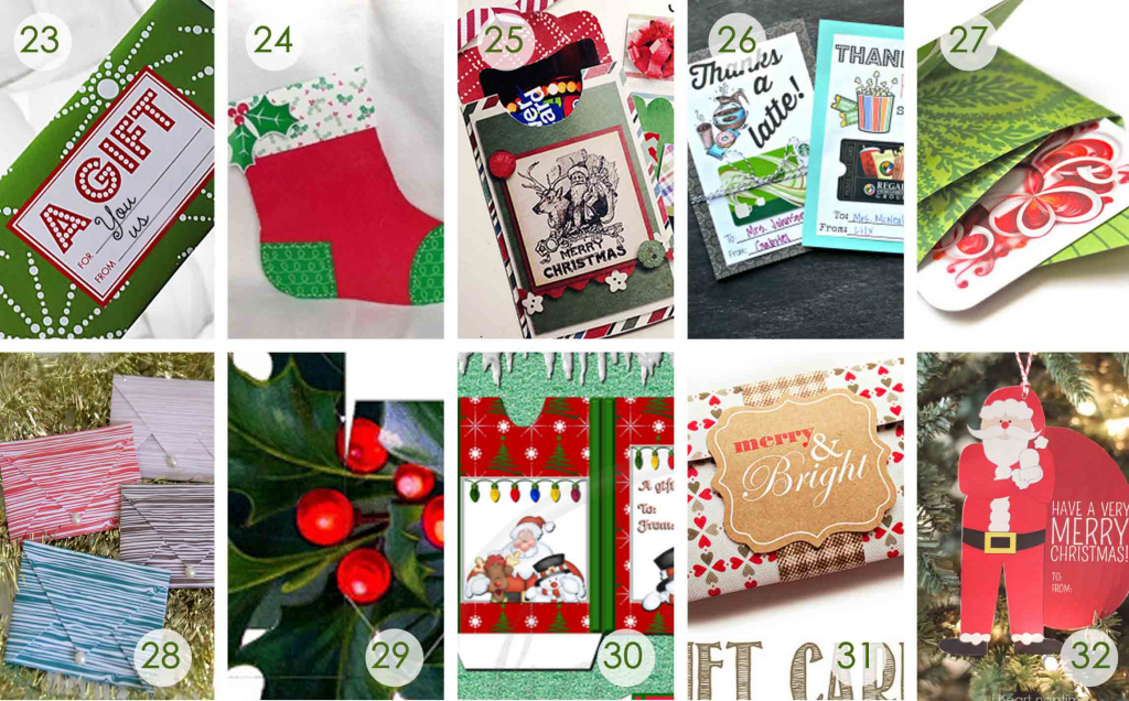 Over 50 Printable Gift Card Holders For The Holidays | Gcg | Printable Gift Card Holder