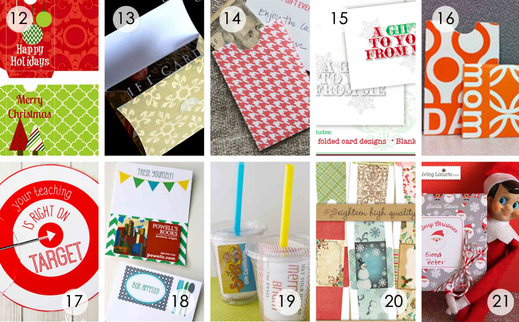 Over 50 Printable Gift Card Holders For The Holidays | Gcg | Printable Gift Card Holder