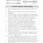 Parlay Bets In The Nfl | Free Printable Football Parlay Cards
