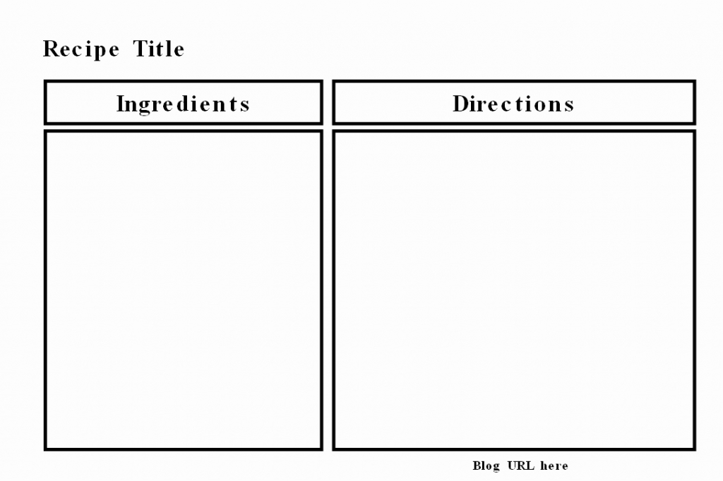 Pdf Recipe Templates | Www.galleryneed | Printable Recipe Card Templates Martha Stewart