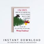 Pet Holiday Card Printable Christmas Cards From The Dog | Etsy | Christmas Cards For Him Printable