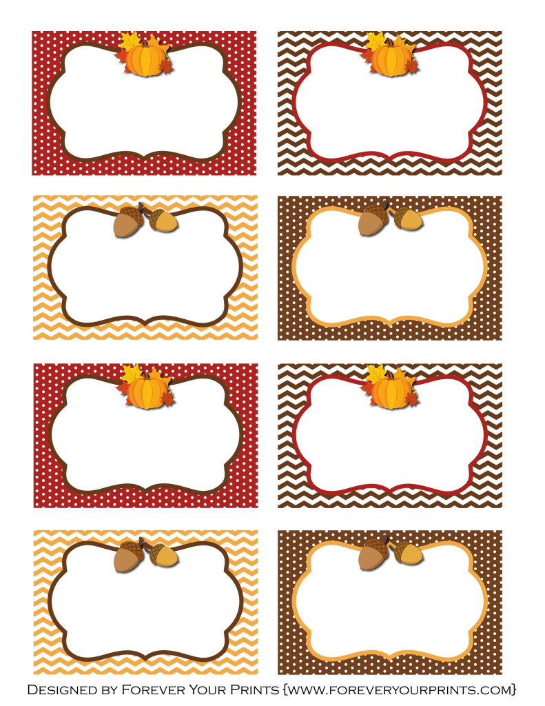 Pinirene Bortolussi On Thanksgiving | Free Thanksgiving | Printable Table Name Cards For Thanksgiving