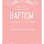 Pink Decorations   Free Printable Baptism & Christening Invitation | Printable Baptism Christening Cards
