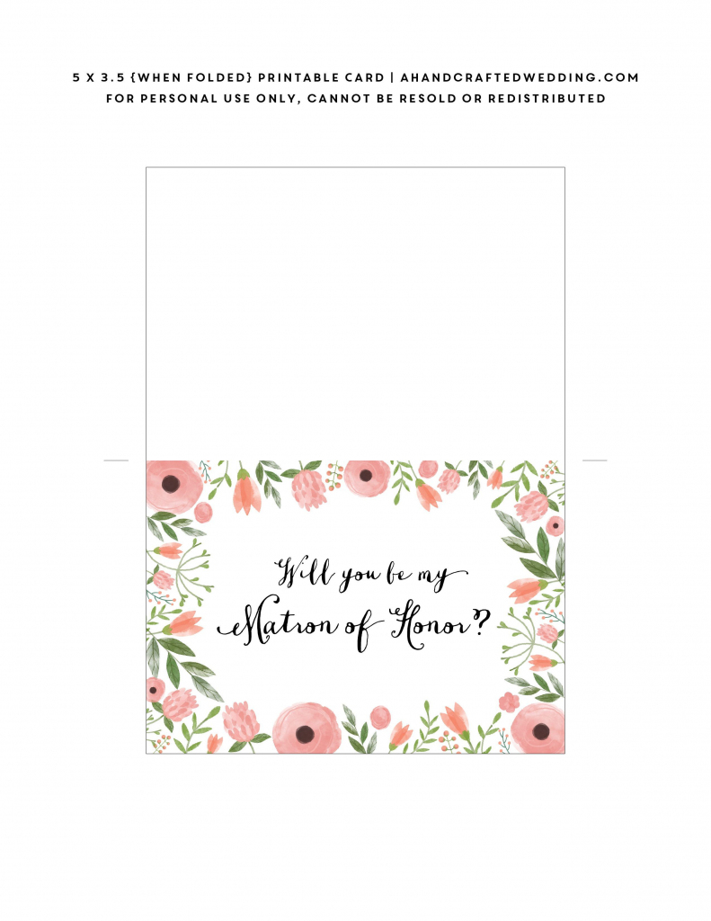 Pinrachel Mcmanus On The Wonderful Wedding Of Woz | Free Printable Will You Be My Maid Of Honor Card