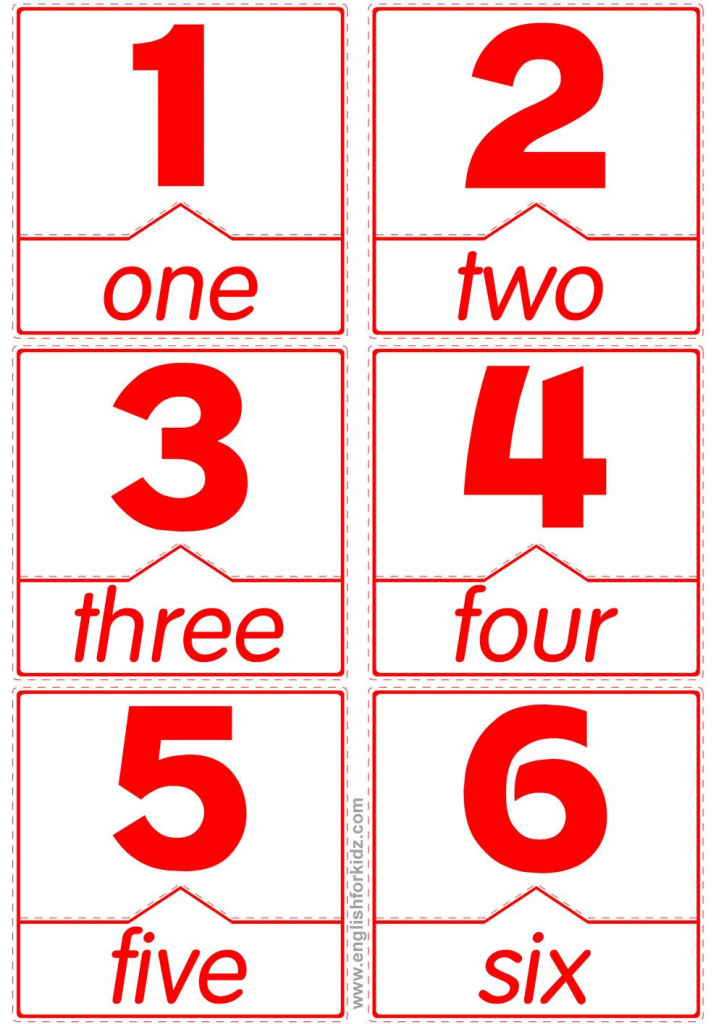 printable number words flash cards printable card free