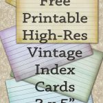 Pinthe Craft Booth | Christin Sander On Free Printables For Your | Free Printable Index Cards
