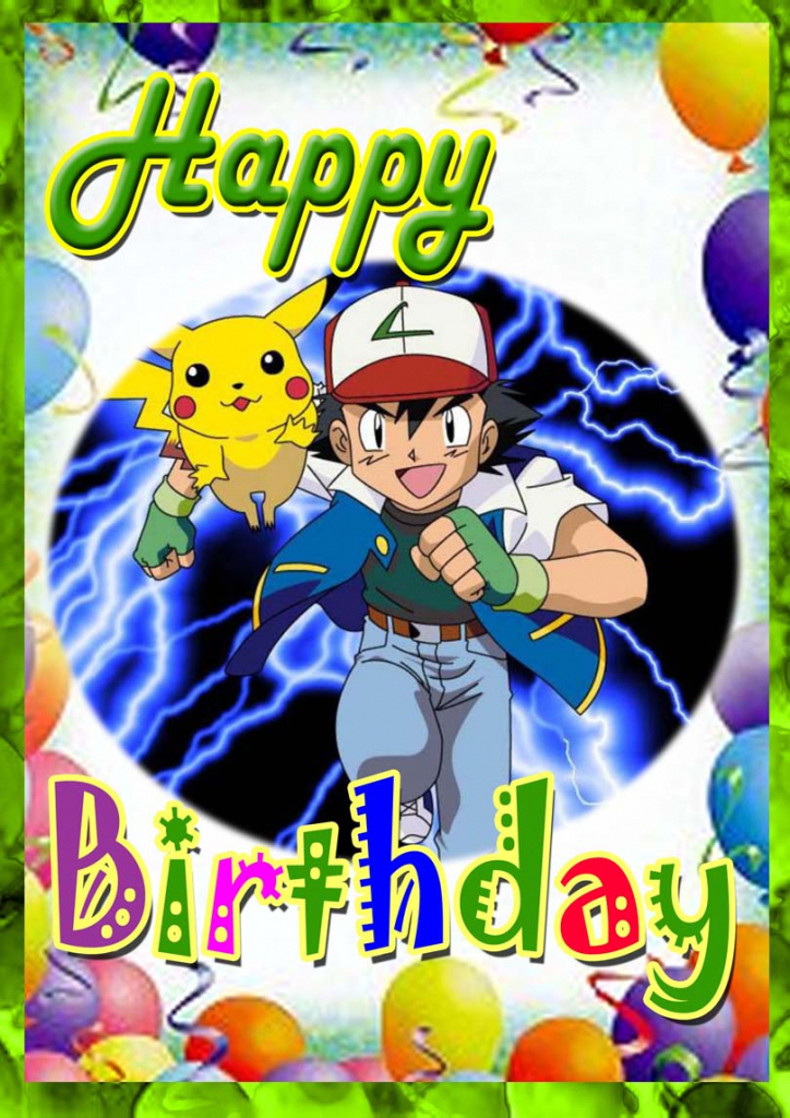 pokemon birthday card printable printable card free