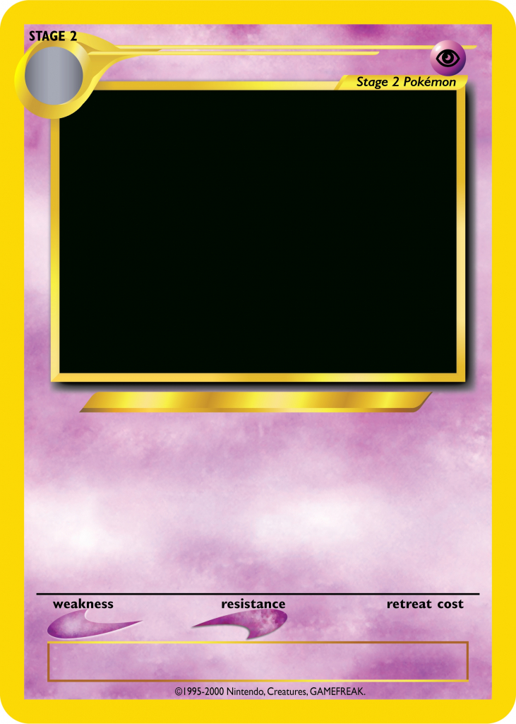 Pokemon Card Template - Beepmunk | Blank Pokemon Card Printable