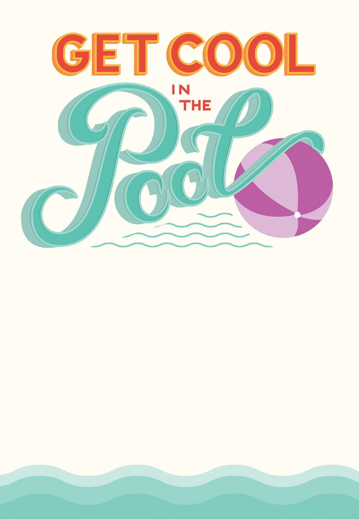 Pool Party - Free Printable Party Invitation Template | Greetings | Free Printable Pool Party Invitation Cards