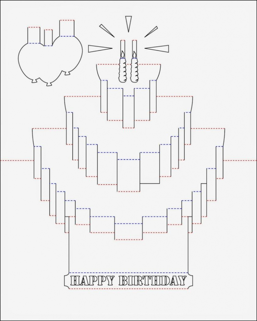 Pop Up Birthday Card Template | My Birthday | Pop Up Card Templates | Free Printable Birthday Pop Up Card Templates