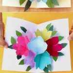 Pop Up Flowers Diy Printable Mother's Day Card   A Piece Of Rainbow | Homemade Card Templates Printable