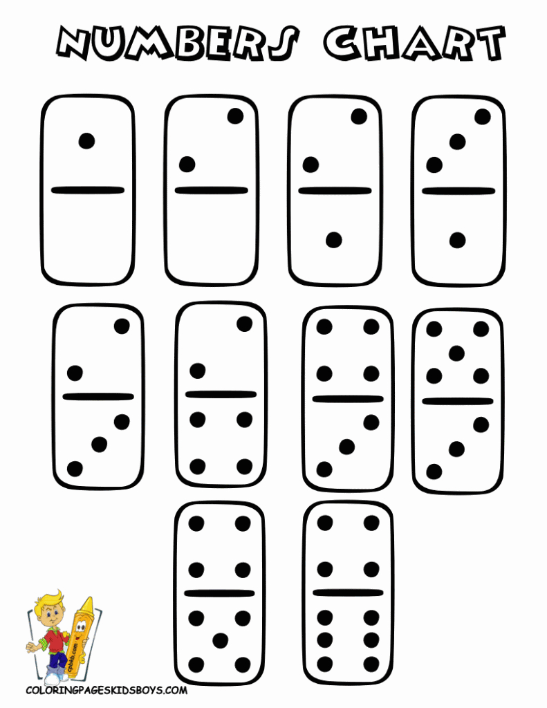 Popular Numbers Coloring Pages To Print 2 Learn | Dominoes | Free | Printable Domino Cards For Math