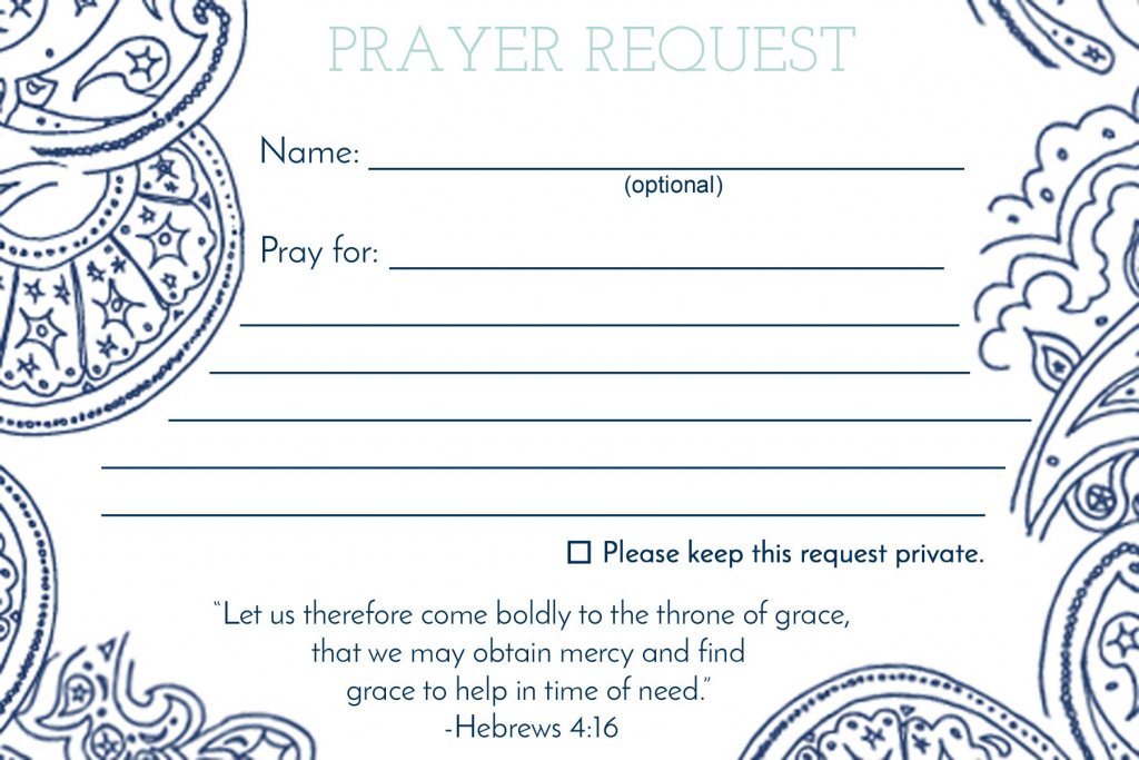 Prayer Request Card … | Mops | Praye… | Prayer Request Cards Printable