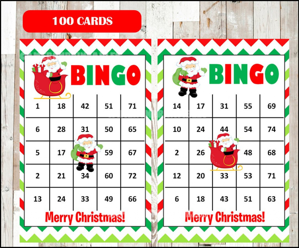 Santa Bingo Cards Printable - Printable Card Free