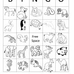 Printable Animal Bingo Card 6 Black And White Coloring Sheet | Printable Cards For Kids