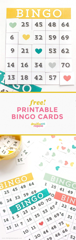 Printable Bingo Cards - Game Night Idea! - Design Eat Repeat | Printable Bingo Cards 1 75