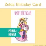Printable Birthday Card Legend Of Zelda Gamer Etsy – Gamer Birthday | Hamilton Birthday Card Printable