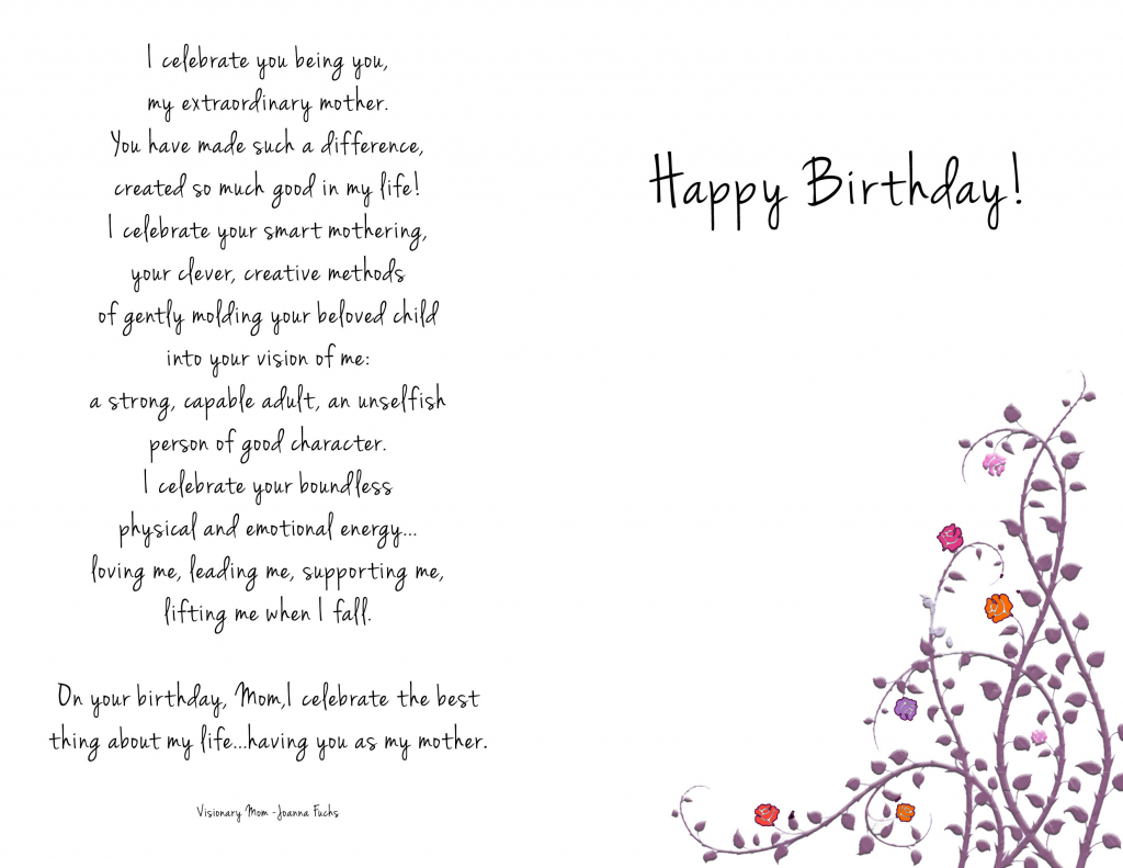 Printable Birthday Cards For Mom – Happy Holidays! | Printable Birthday Cards For Mom