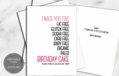 Printable Birthday Cards For Sister
