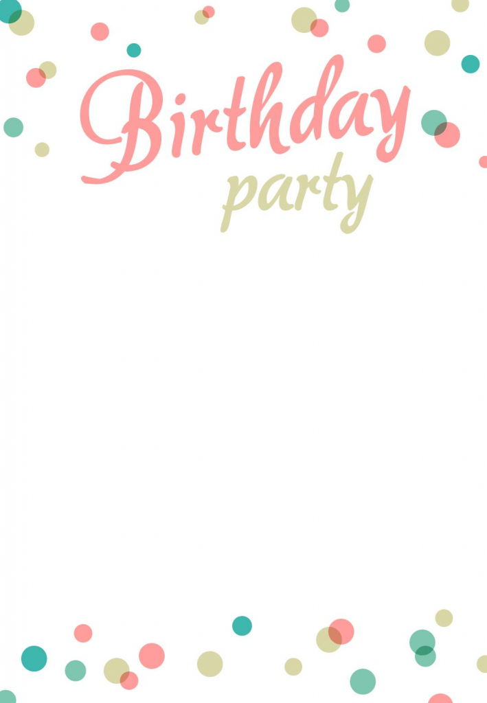 Printable Birthday Party Invitation Cards - Kleo.bergdorfbib.co | Free Printable Birthday Invitation Cards Templates