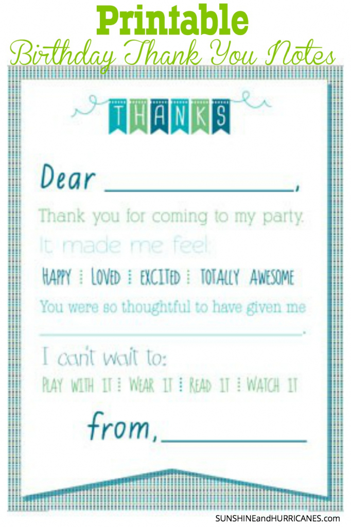 Printable Birthday Thank You Notes | Free Printable Soccer Thank You Cards